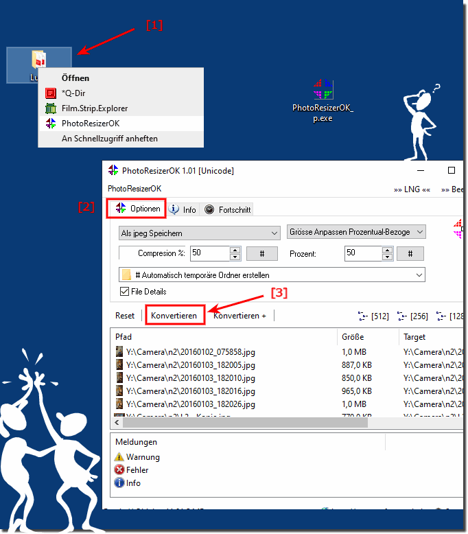 Der Foto-Resizer fr alle Microsoft Windows Desktop- und Server-Betriebssysteme!