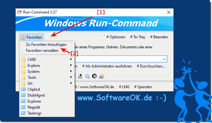 Favoriten Befehl frs Ausfhren-Dialog in Windows!
