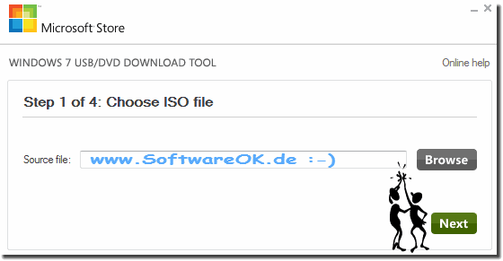 Windows 7 ISO zu USB fr das installieren!