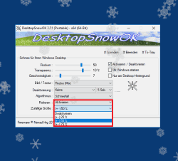 Schneeflocken fr den Windows Desktop